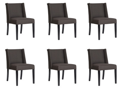 6x Stühle Stuhl Polster Design Lounge Club Sitz Lehn Garnitur Sessel Neu